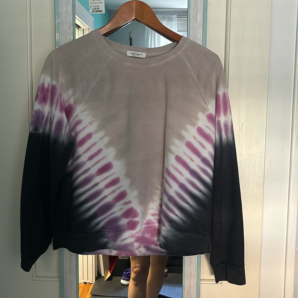 Tie Dye purple beach lunch lounge sweatshirt size medium